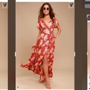 Lulus wrap maxi dress